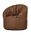 Бескаркасное кресло Club Chair Chocolate (коричневый) заказать у производителя Папа Пуф недорого